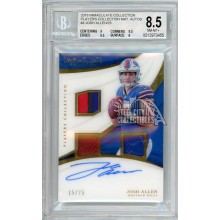 Josh Allen 2018 Immaculate Players Collection Rookie Patch Auto 15/25 BGS 8.5