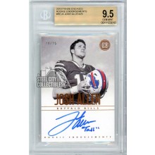 Josh Allen 2018 Panini Encased Rookie Endorsements "Tall" Autograph Card #RE-JA 24/25 BGS 9.5