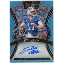 Josh Allen 2019 Panini Select Light Blue Autograph Card #SP-JA 2/5