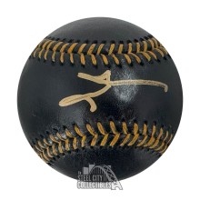 Allen Iverson Autographed Official Black MLB Baseball - BAS