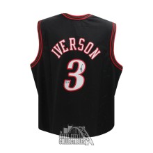 Allen Iverson Autographed Philadelphia Mitchell & Ness Black Basketball Jersey (L) - BAS