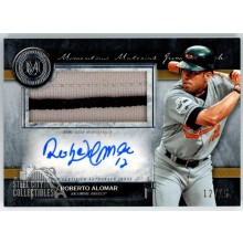 Roberto Alomar 2020 Topps Museum Collection Patch Autograph Card #JPA-RA 12/15