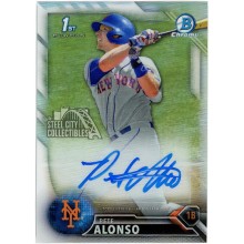 Pete Alonso 2016 Bowman Draft Chrome Refractor 1st Autograph Card #CDA-PA 281/499