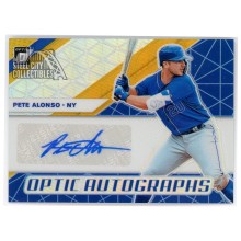 Pete Alonso 2019 Panini Donruss Optic Gold Rookie Autograph Card #OA-PA 10/10