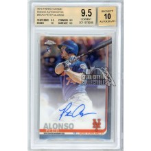 Pete Alonso 2019 Topps Chrome Autograph Rookie Card #RA-PA BGS 9.5 (045)