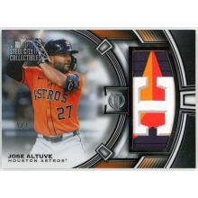 Jose Altuve 2026 Topps Tribute Jumbo Game-Used Logo Patch Card #TJR-JA 1/1