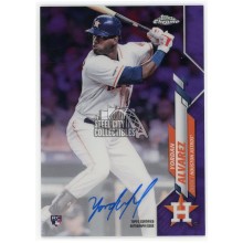 Yordan Alvarez 2020 Topps Chrome Purple Refractor Rookie Autograph Card #RA-YA 232/250