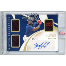 Yordan Alvarez 2020 Panini Immaculate Winter Collection Gold RC Patch Auto 09/10