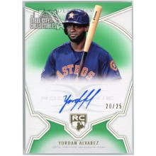 Yordan Alvarez 2020 Topps Definitive Collection Green Rookie Auto #DRA-YA 20/25