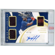 Yordan Alvarez 2020 Panini Immaculate Winter Collection Gold RC Patch Auto 02/10