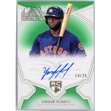 Yordan Alvarez 2020 Topps Definitive Collection Green Rookie Auto #DRA-YA 14/25