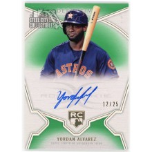 Yordan Alvarez 2020 Topps Definitive Collection Green Rookie Auto #DRA-YA 12/25