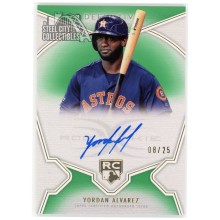 Yordan Alvarez 2020 Topps Definitive Collection Green Rookie Auto #DRA-YA 08/25