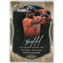Yordan Alvarez 2020 Topps Tier One Silver Ink Rookie Auto Card #T1A-YA 02/10