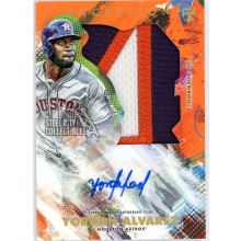 Yordan Alvarez 2020 Inception Orange Rookie Patch Autograph Card #IAJP-YA 19/25