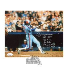 Andre Dawson Autographed Montreal 8x10 Baseball Photo - BAS (5 Inscriptions)