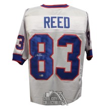 Andre Reed Autographed Buffalo Custom White Football Jersey - BAS