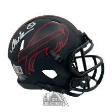 Andre Reed Autographed Buffalo Bills Eclipse Mini Football Helmet - BAS