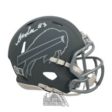 Andre Reed Autographed Buffalo Bills Slate Mini Football Helmet - BAS