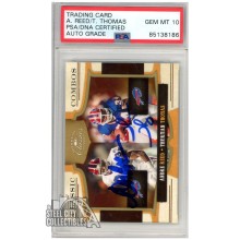 Andre Reed, Thurman Thomas 2009 Donruss Classics Classic Combos Autograph Card /100 #13 PSA/DNA 10