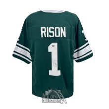 Andre Rison Autographed Michigan State Custom Green Football Jersey - BAS