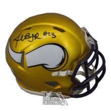 Andrew Booth Autographed Minnesota Vikings Flash Mini Football Helmet - BAS