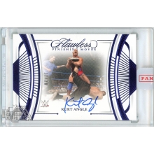 Kurt Angle 2024 Panini Flawless Finishing Moves Sapphire Autograph Card #FF-KAG 12/20