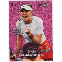 Amanda Anisimova 2024 Skybox Metal Universe PMG Pink FX Card #125 61/75