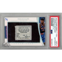 Carmelo Anthony 2014-15 Panini Immaculate Sneak Peek Game-Used Shoe Card #SP-CA 1/1 PSA Authentic