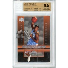 Carmelo Anthony 2003-04 Upper Deck Rookie Exclusives Card #3 BGS 9.5 (Bottom Chipped)