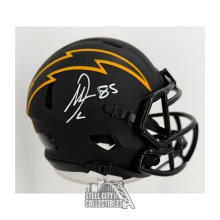 Antonio Gates Autographed Los Angeles Chargers Eclipse Mini Football Helmet - BAS (Smeared #)