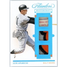 Luis Aparicio 2021 Panini Flawless Game-Used Tag Patch Card #MC-LA 1/1