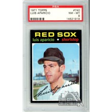 Luis Aparicio 1971 Topps Card #740 PSA 8 NM-MT