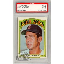 Luis Aparicio 1972 Topps Card #313 PSA 9 Mint