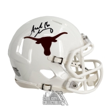 Arch Manning Autographed University of Texas White Speed Mini Football Helmet - Panini