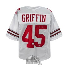 Archie Griffin HT 1974/75 Autographed Ohio State Custom White Football Jersey - BAS
