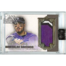 Nolan Arenado 2019 Topps Dynasty Dynastic Data Patch Autograph Card #DAP-NA7 4/10