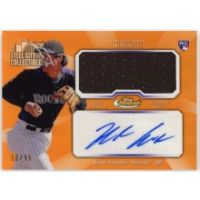 Nolan Arenado 2013 Topps Finest Orange Rookie Jersey Autograph Card #AJR-NA 33/99