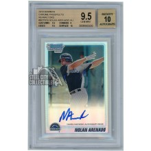 Nolan Arenado 2010 Bowman Chrome 1st Refractor Auto 376/500 BGS 9.5 Gem Mint