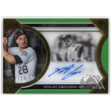 Nolan Arenado 2020 Topps Five Star Pentamerous Penmanship Green Auto 07/10