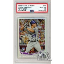 Nolan Arenado 2013 Topps Chrome Refractor Rookie Card #78 PSA 10 Gem Mint