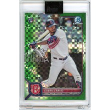 Gabriel Arias 2022 Bowman Chrome X Green X-Fractor Rookie Card #7 14/31