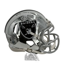 Ashton Jeanty Autographed Las Vegas Raiders Chrome Mini Football Helmet - BAS