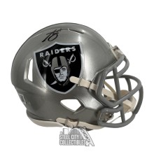 Ashton Jeanty Autographed Las Vegas Raiders Flash Mini Football Helmet - BAS