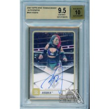 Asuka 2020 Topps Transcendent WWE Autograph Card #A-AK 17/25 BGS 9.5