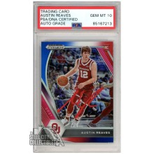 Austin Reaves 2021 Panini Prizm Draft Picks Red White Blue Autograph Rookie Card #49 PSA/DNA 10 (Red)