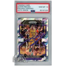 Austin Reaves 2021-22 Panini Prizm Ice Autograph Rookie Card #165 PSA/DNA 10 (Purple)