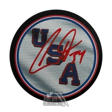 Auston Matthews Autographed Team USA 2026 Olympics Hockey Puck - Fanatics