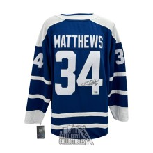 Auston Matthews Autographed Toronto 2022-23 Reverse Retro Hockey Jersey - Fanatics