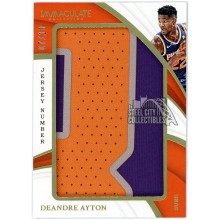 Deandre Ayton 2018-19 Panini Immaculate Jersey Number Patch Rookie Card #JP-DAY 7/10